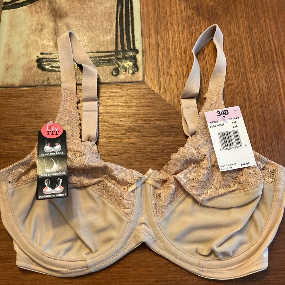 NWT Lily Fit minimizer bra 34D